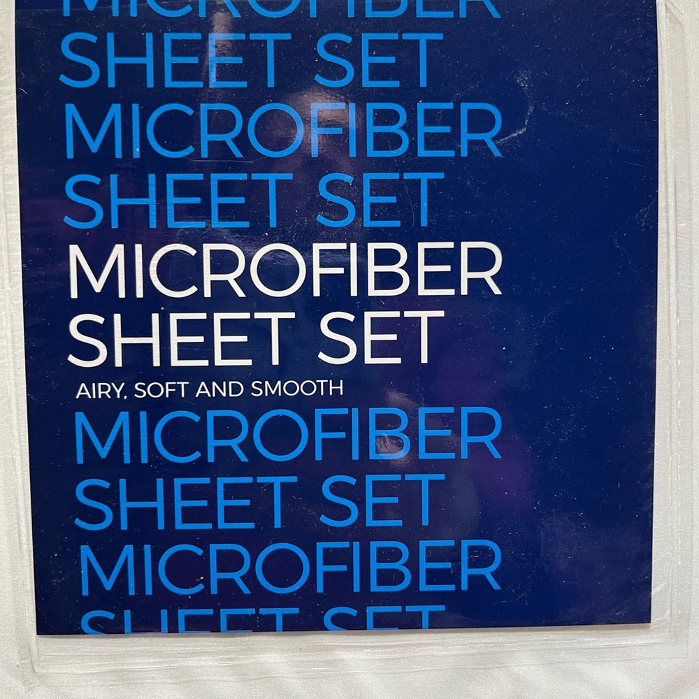 White Microfiber Queen Size Sheet Set